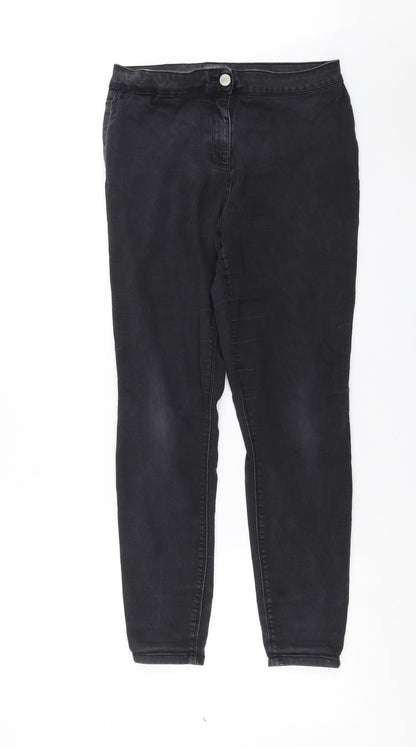 Womens UK Size 12 Papaya Extra-Slim Fit Skinny Grey Jeans