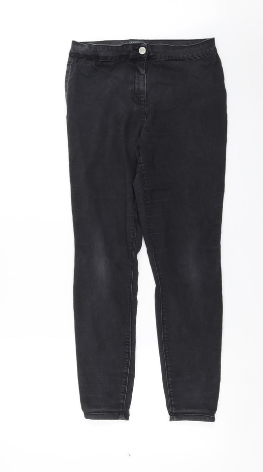 Womens UK Size 12 Papaya Extra-Slim Fit Skinny Grey Jeans