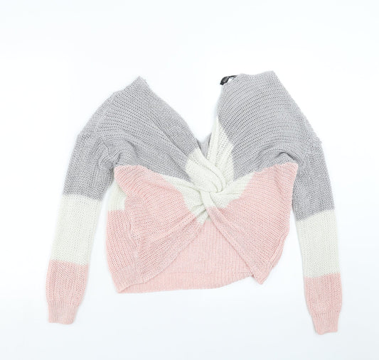 Womens UK Size S Cameo rose Pink Pullover Jumper
