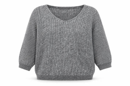 George Womens Grey  Knit Pullover Jumper Size M