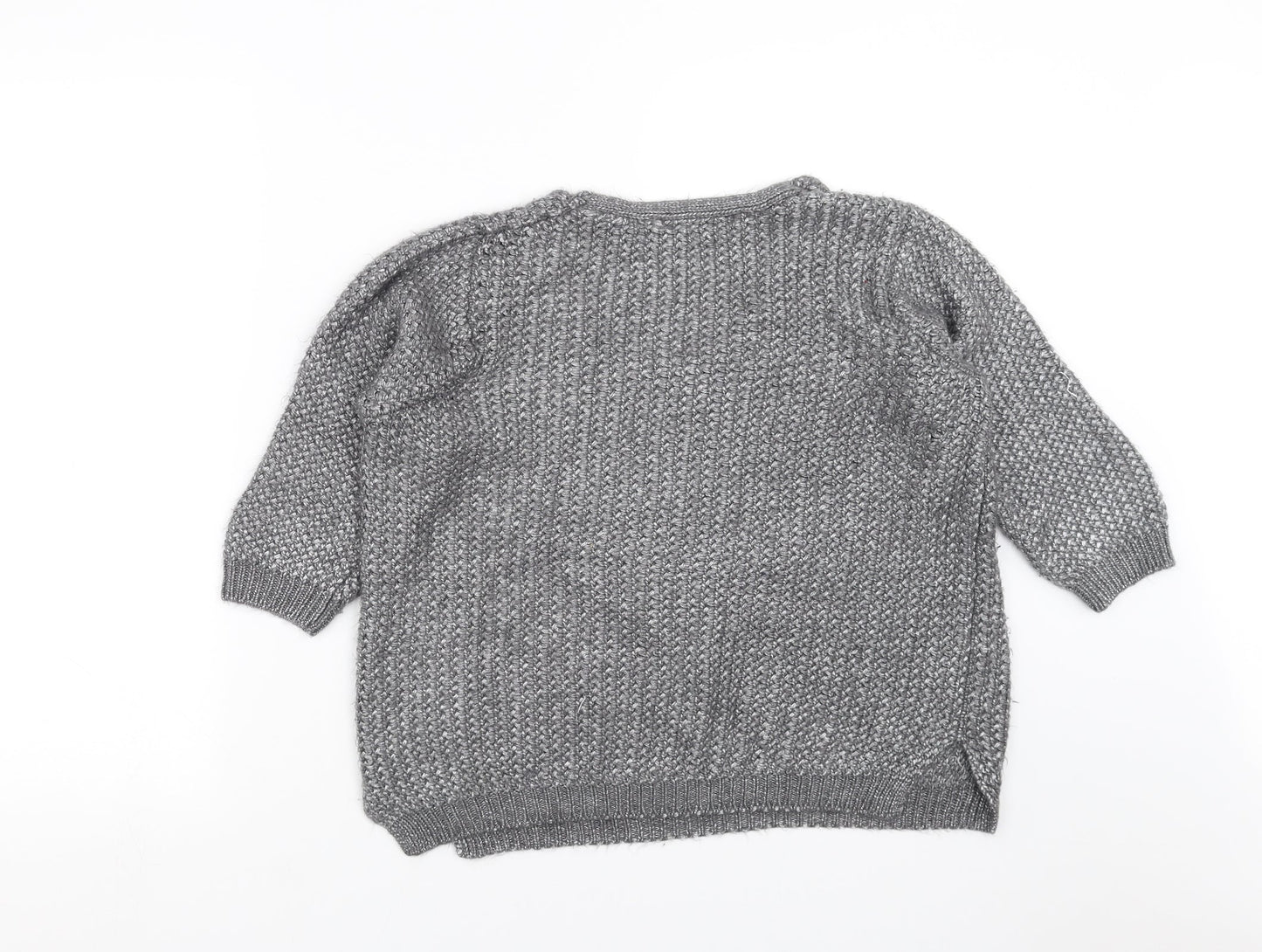 George Womens Grey  Knit Pullover Jumper Size M