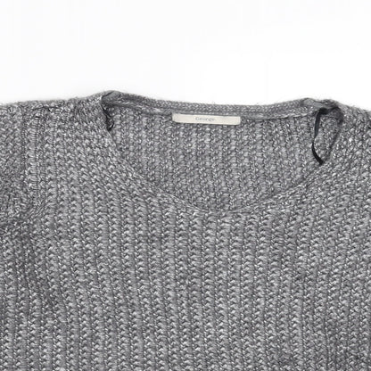 George Womens Grey  Knit Pullover Jumper Size M