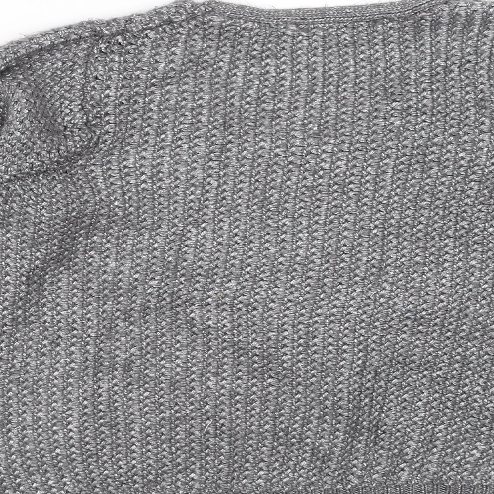 George Womens Grey  Knit Pullover Jumper Size M