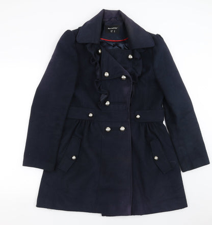 Primark Womens Blue   Pea Coat Coat Size 14