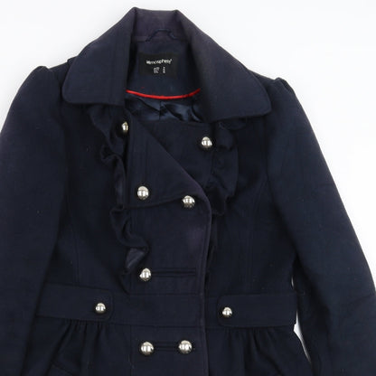 Primark Womens Blue   Pea Coat Coat Size 14
