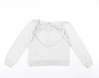 H&M Girls Grey   Pullover Hoodie Size 11-12 Years  - stars