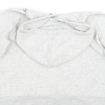 H&M Girls Grey   Pullover Hoodie Size 11-12 Years  - stars