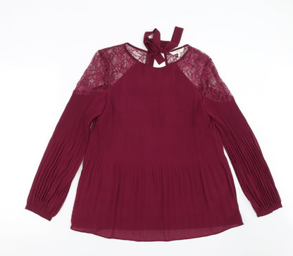Womens UK Size 10 NEXT Purple Basic Blouse