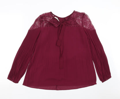Womens UK Size 10 NEXT Purple Basic Blouse