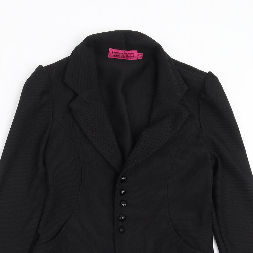 Womens UK Size 10 Boohoo Black Jacket