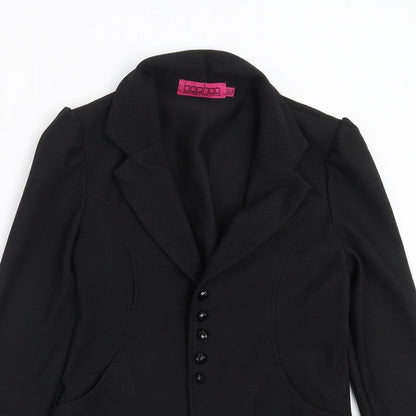 Womens UK Size 10 Boohoo Black Jacket