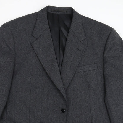 Mens UK Size 46 Wellington Regular Grey Suit Jacket