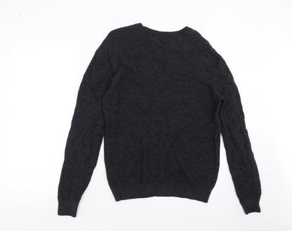 George Mens Grey   Pullover Jumper Size M