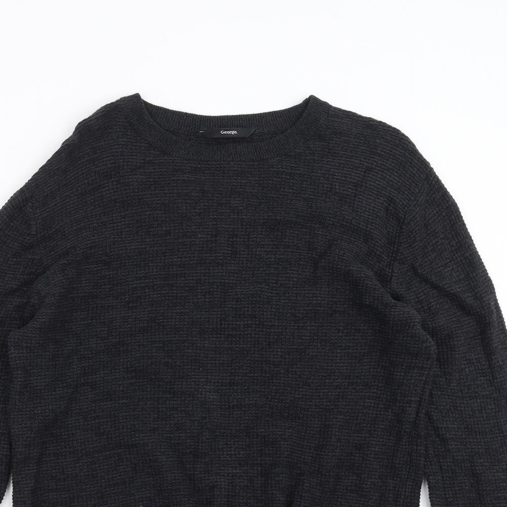 George Mens Grey   Pullover Jumper Size M