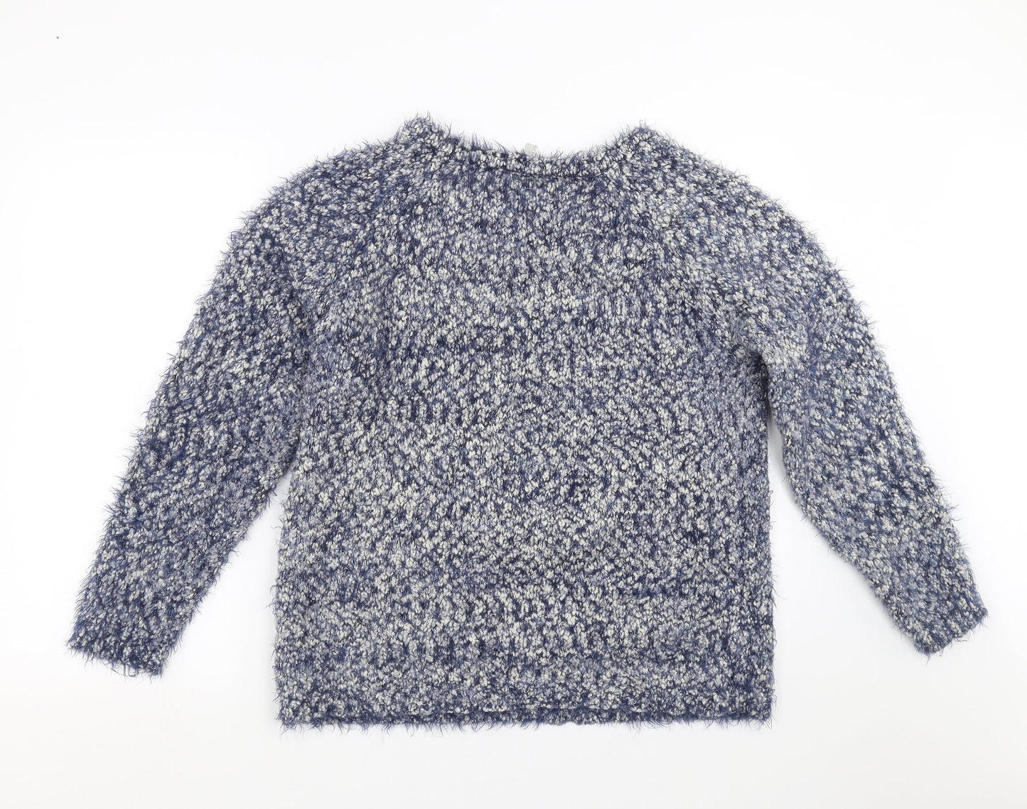 Womens UK Size L Pebble Bay Blue Pullover Jumper