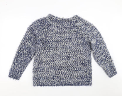 Womens UK Size L Pebble Bay Blue Pullover Jumper