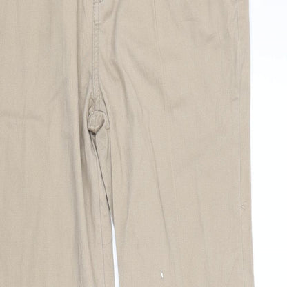 Denim co Womens Beige  Denim Straight Jeans Size 12 L27 in