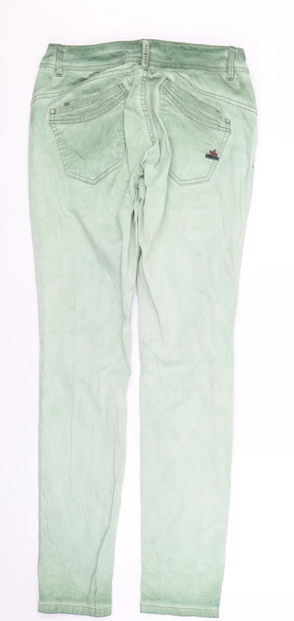 Beuna Vista Womens Green  Denim Straight Jeans Size M L29 in