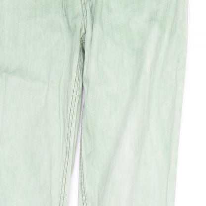 Beuna Vista Womens Green  Denim Straight Jeans Size M L29 in