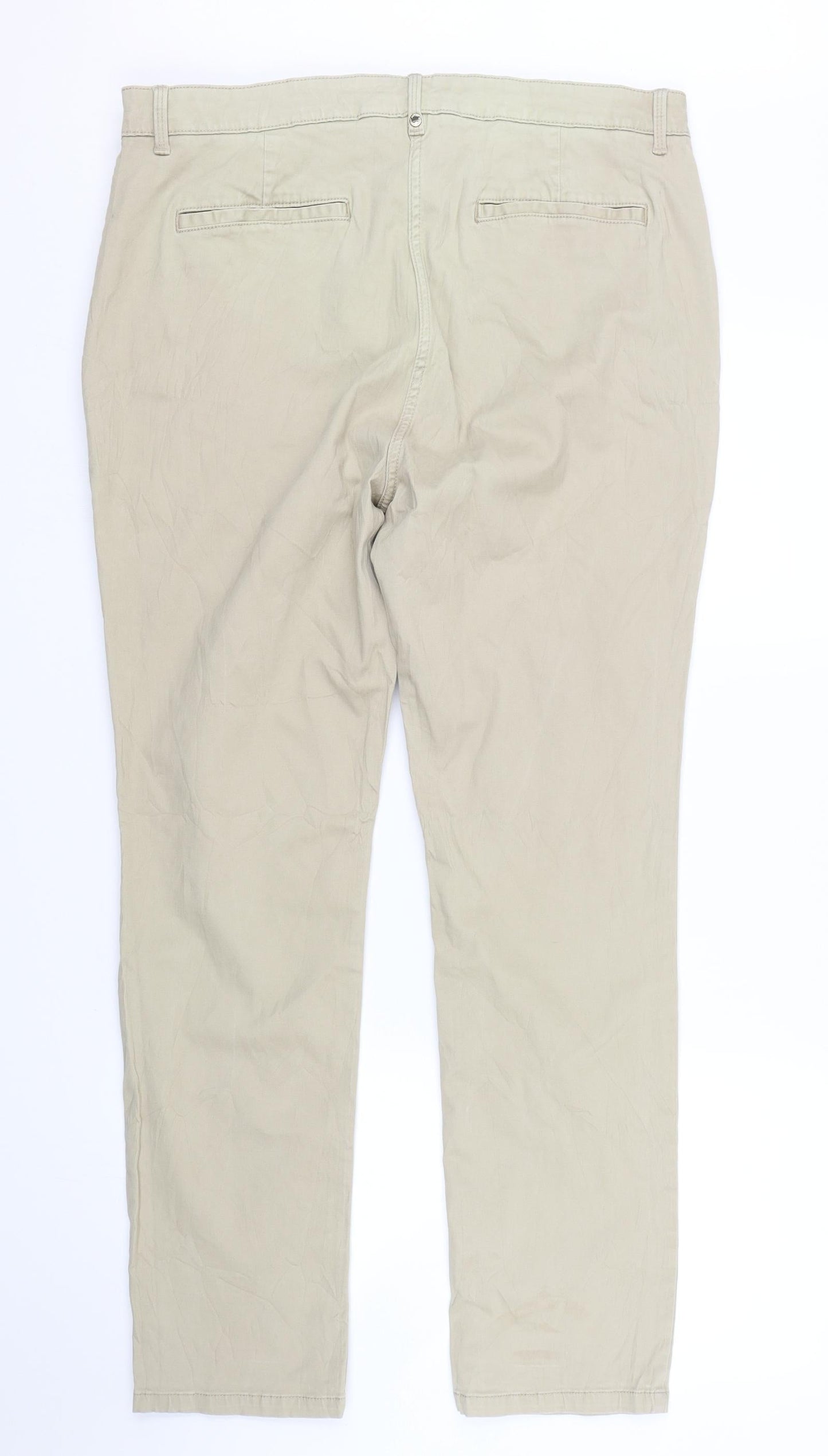 Womens UK Size 34 Per Una Regular Fit  Beige Trousers