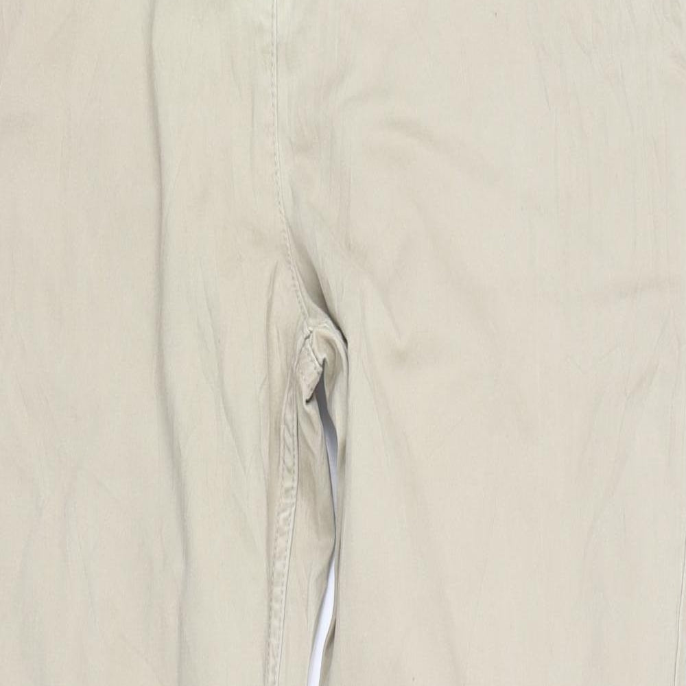 Womens UK Size 34 Per Una Regular Fit  Beige Trousers