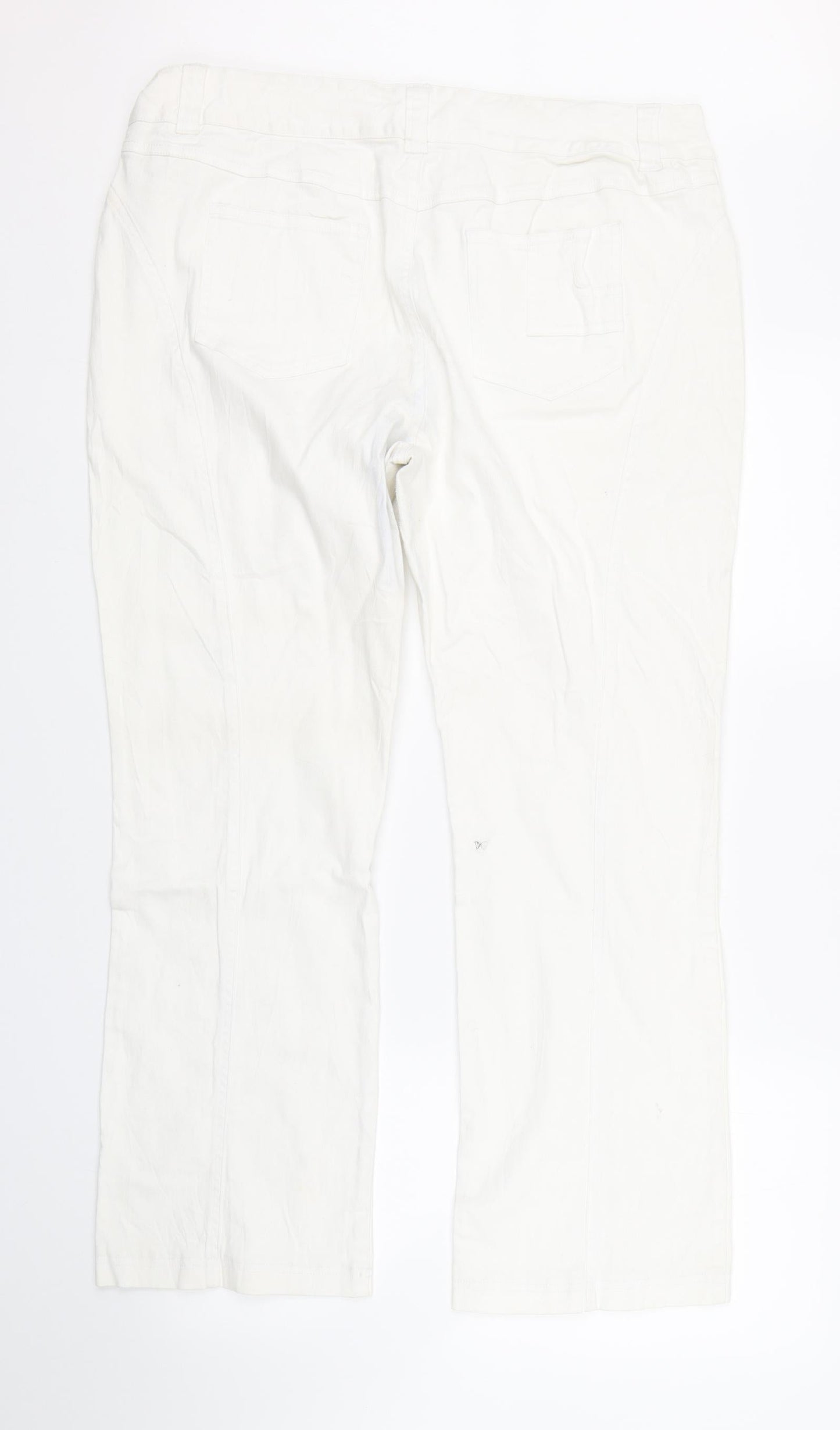 Together Womens White  Denim Straight Jeans Size 20 L26 in