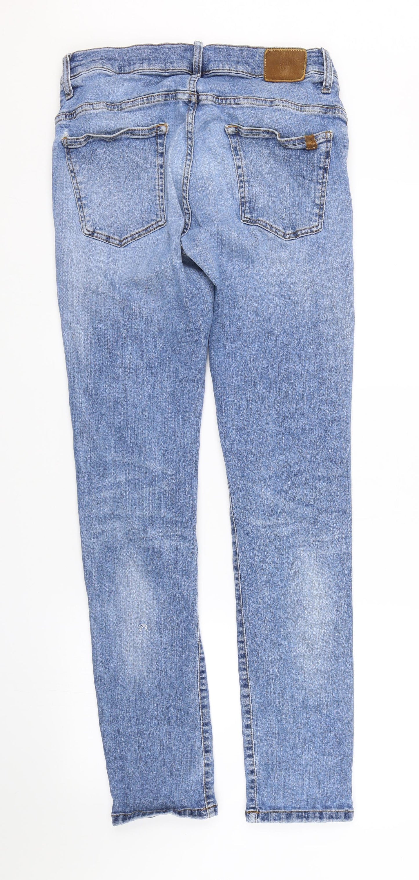 Womens UK Size 32 BIG STAR Regular Fit Skinny Blue Jeans