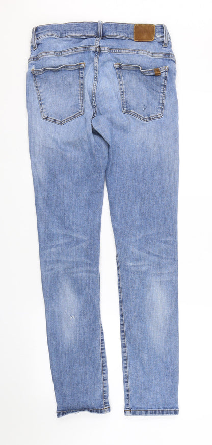 Womens UK Size 32 BIG STAR Regular Fit Skinny Blue Jeans