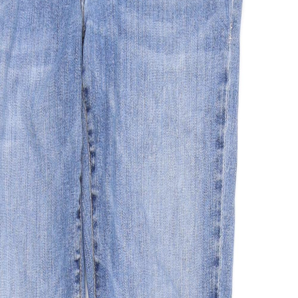 Womens UK Size 32 BIG STAR Regular Fit Skinny Blue Jeans
