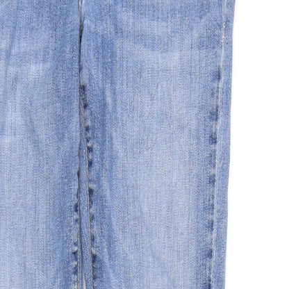 Womens UK Size 32 BIG STAR Regular Fit Skinny Blue Jeans