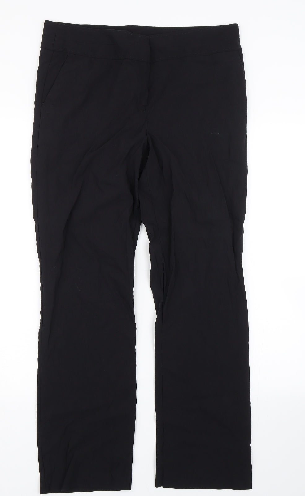 Womens UK Size 14 Papaya Regular Fit  Black Trousers