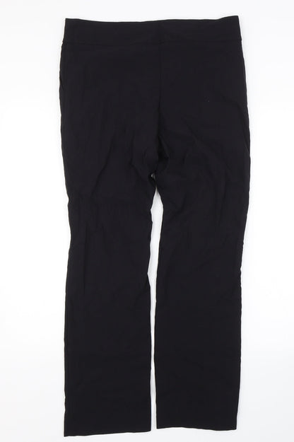 Womens UK Size 14 Papaya Regular Fit  Black Trousers
