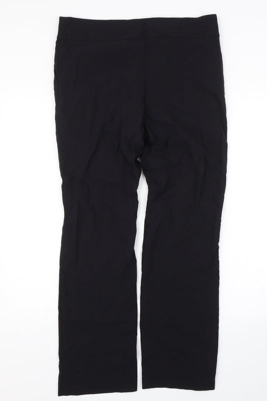 Womens UK Size 14 Papaya Regular Fit  Black Trousers