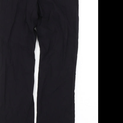 Womens UK Size 14 Papaya Regular Fit  Black Trousers
