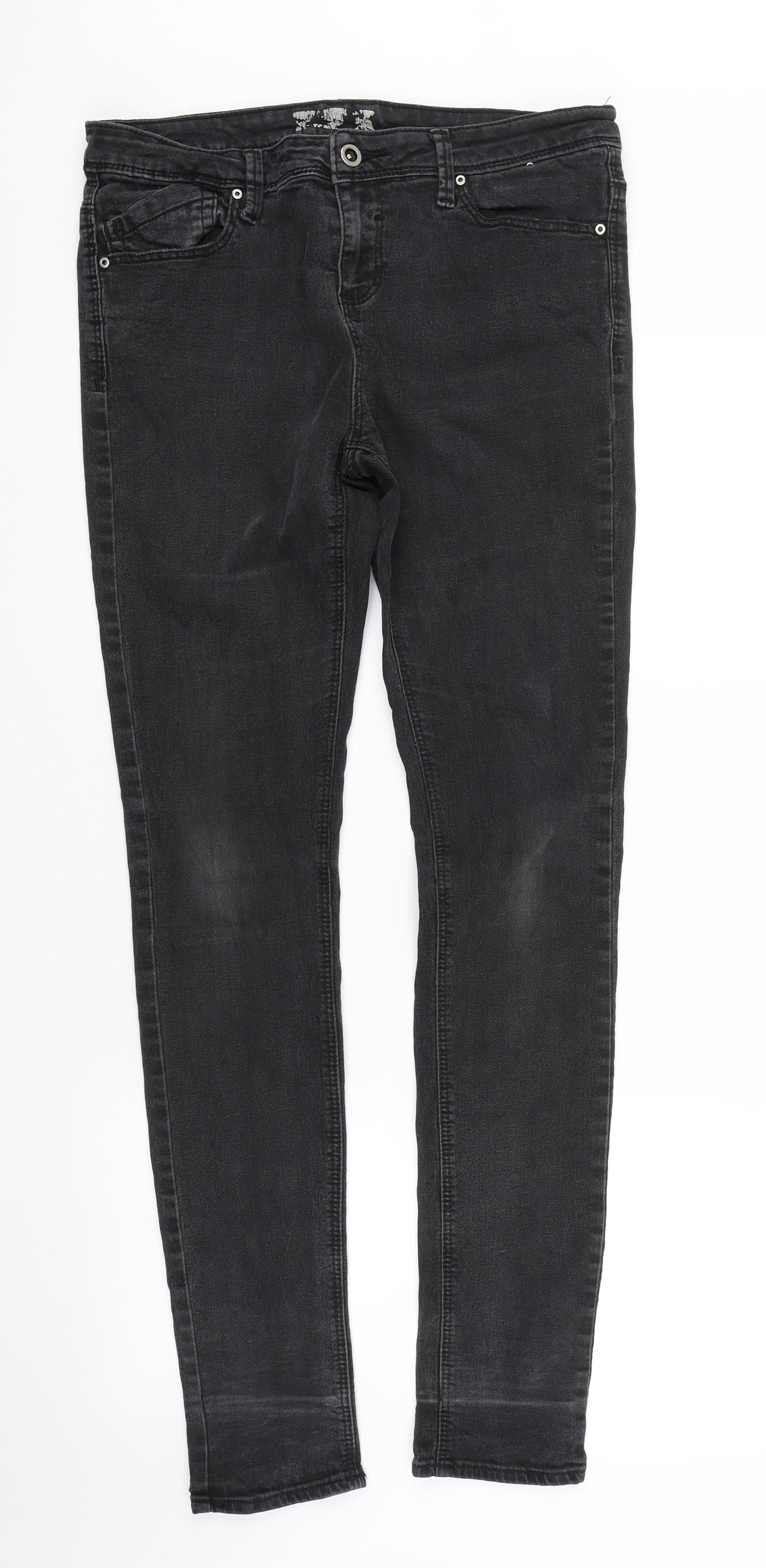 Denim co Womens Black  Denim Jegging Jeans Size 14 L30 in