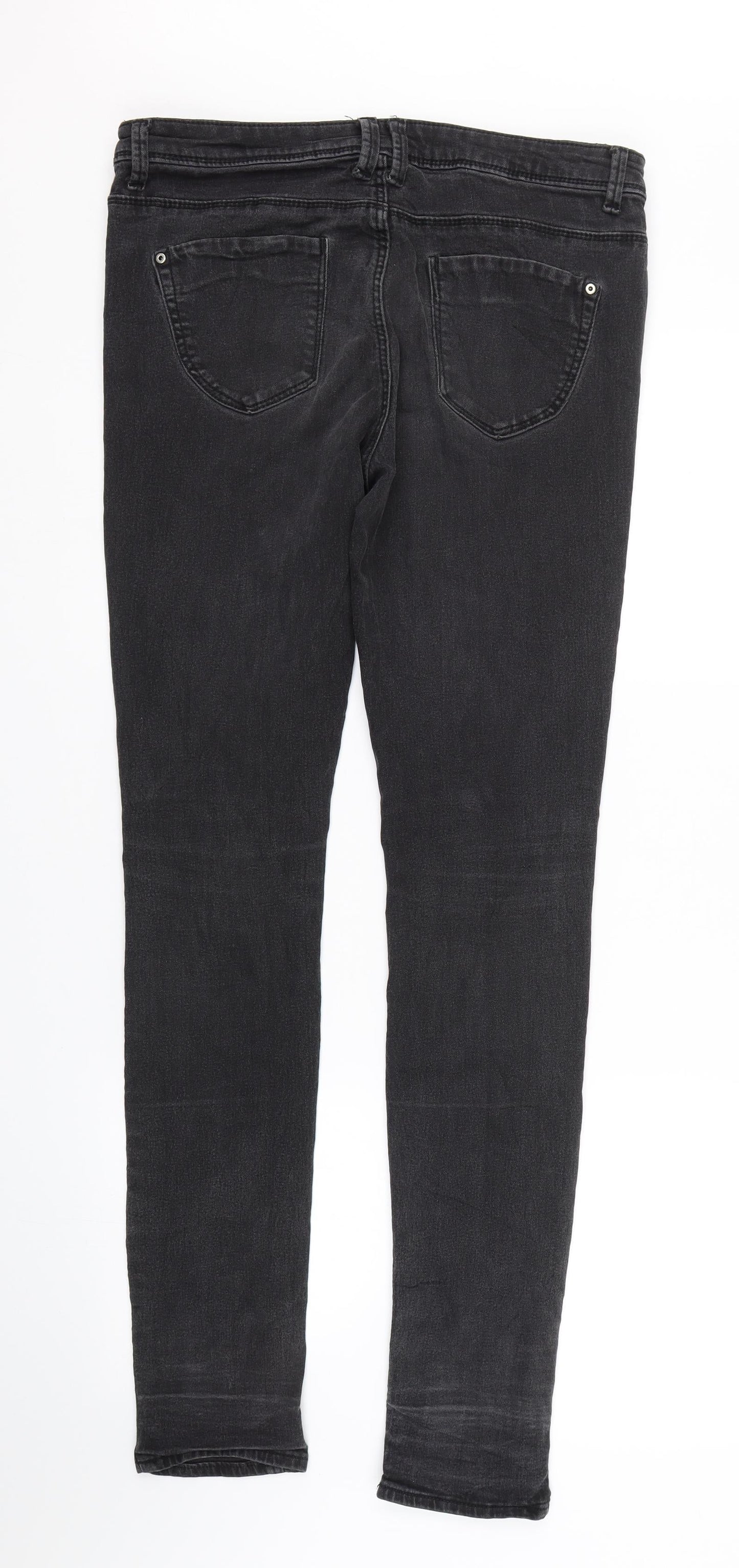 Denim co Womens Black  Denim Jegging Jeans Size 14 L30 in