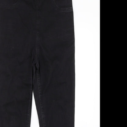Womens UK Size S Preworn Regular Fit Jegging Black Jeans