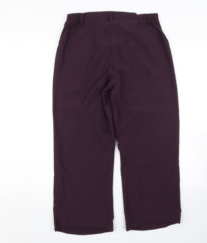 Shamp Womens Purple   Cropped Trousers Size S L21 in