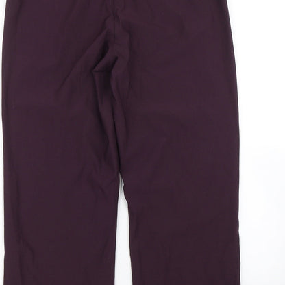 Shamp Womens Purple   Cropped Trousers Size S L21 in