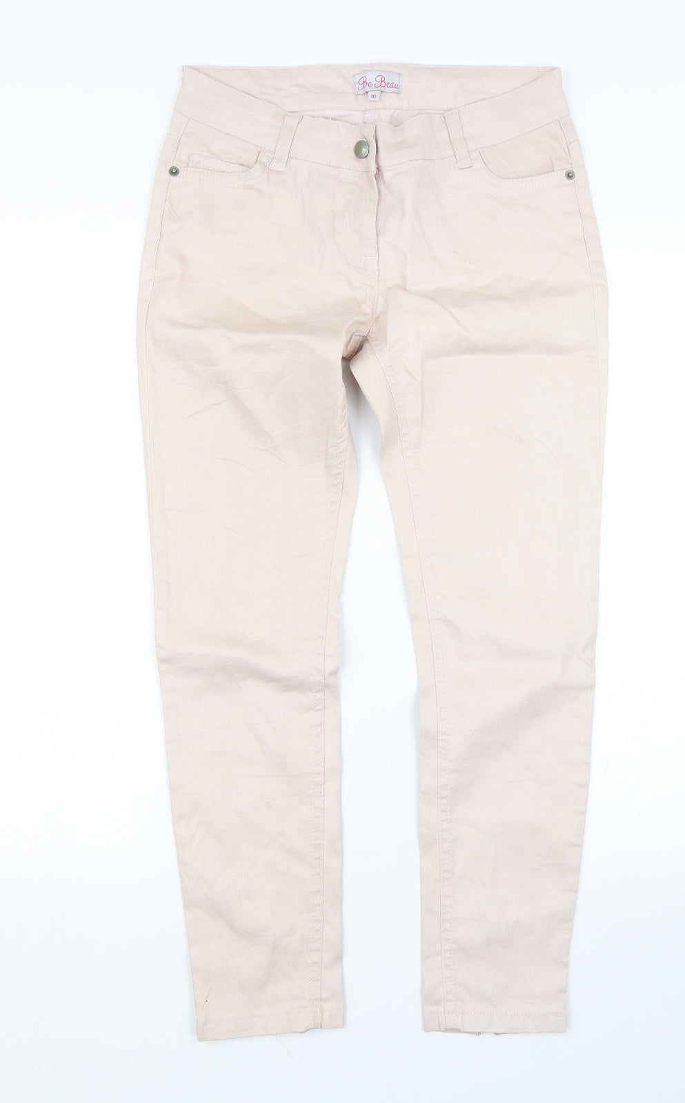 BE Beau Womens Pink  Denim Skinny Jeans Size 10 L25 in