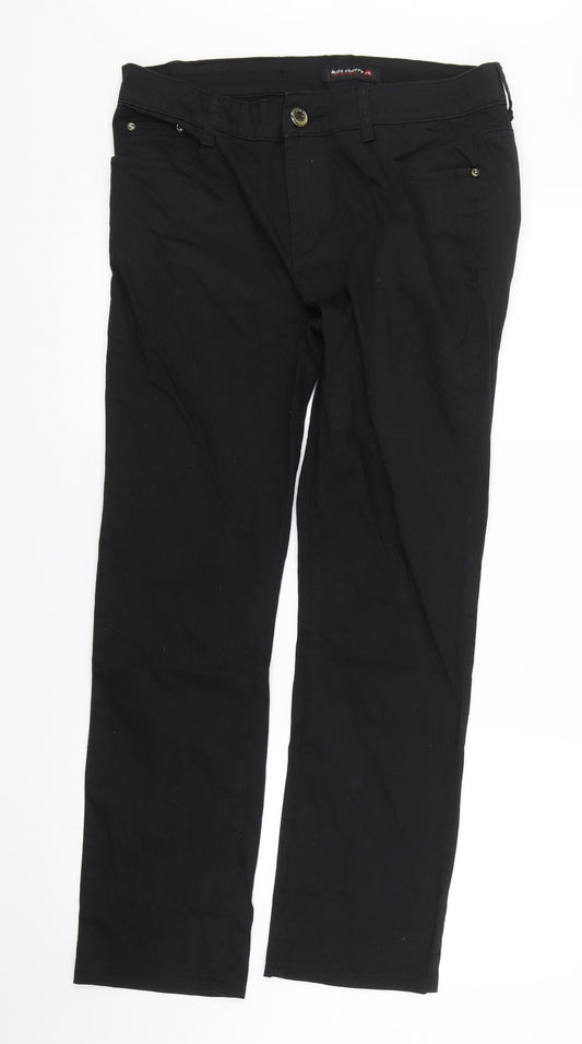 Miss Cherry Womens Black  Denim Straight Jeans Size 32 L28 in