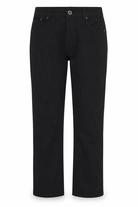 Womens UK Size 32 Miss Cherry Regular Fit Straight Black Jeans
