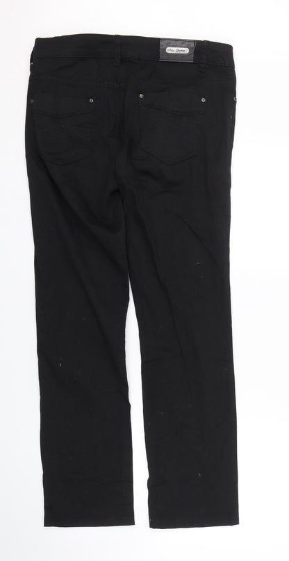 Miss Cherry Womens Black  Denim Straight Jeans Size 32 L28 in