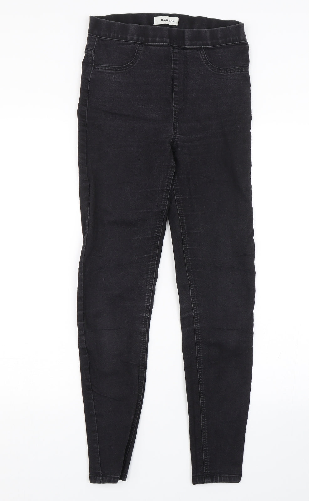 M&S Womens Black  Denim Jegging Jeans Size 8 L24 in