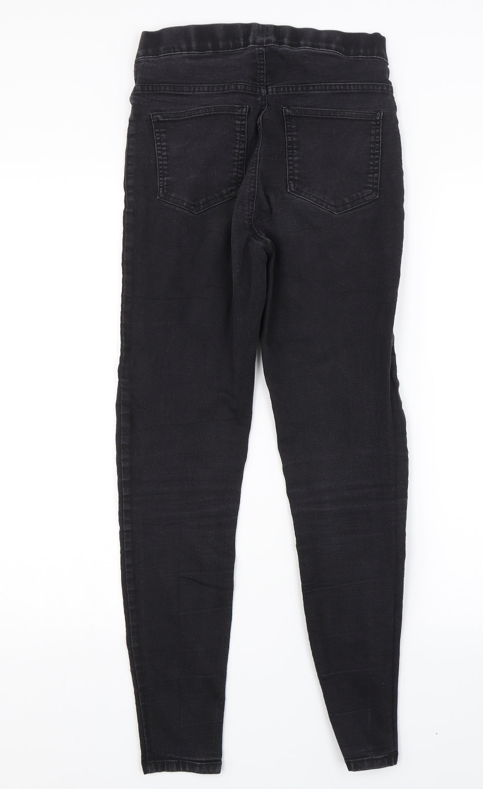 M&S Womens Black  Denim Jegging Jeans Size 8 L24 in