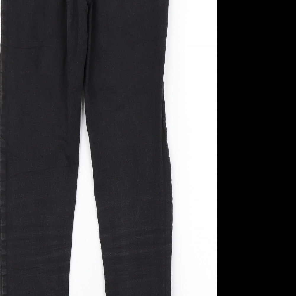 M&S Womens Black  Denim Jegging Jeans Size 8 L24 in