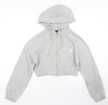 Wednesday Girl Womens Grey   Full Zip Hoodie Size XS