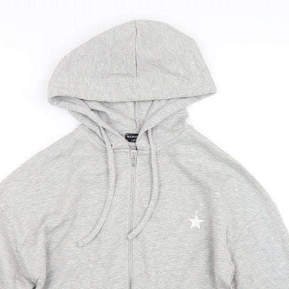 Wednesday Girl Womens Grey   Full Zip Hoodie Size XS