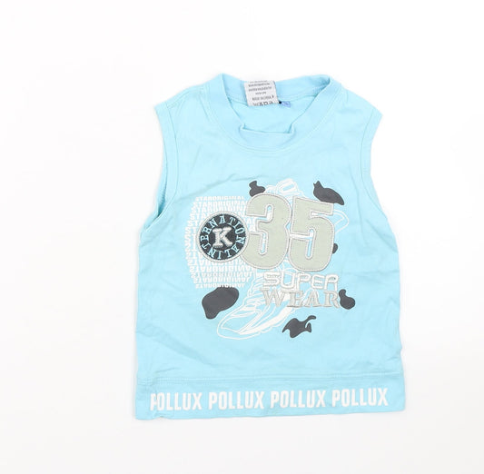 Miami Kids Baby Blue   Basic Tank Size 18-24 Months