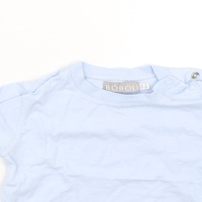 Boboli Baby Blue   Basic T-Shirt Size 12 Months